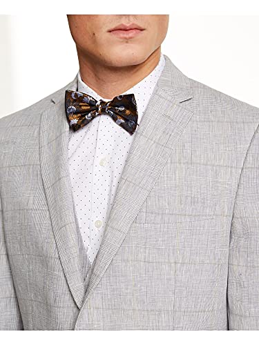 Bar III Mens Blazer Classic Light Red Slim Fit Plaid Gray 383