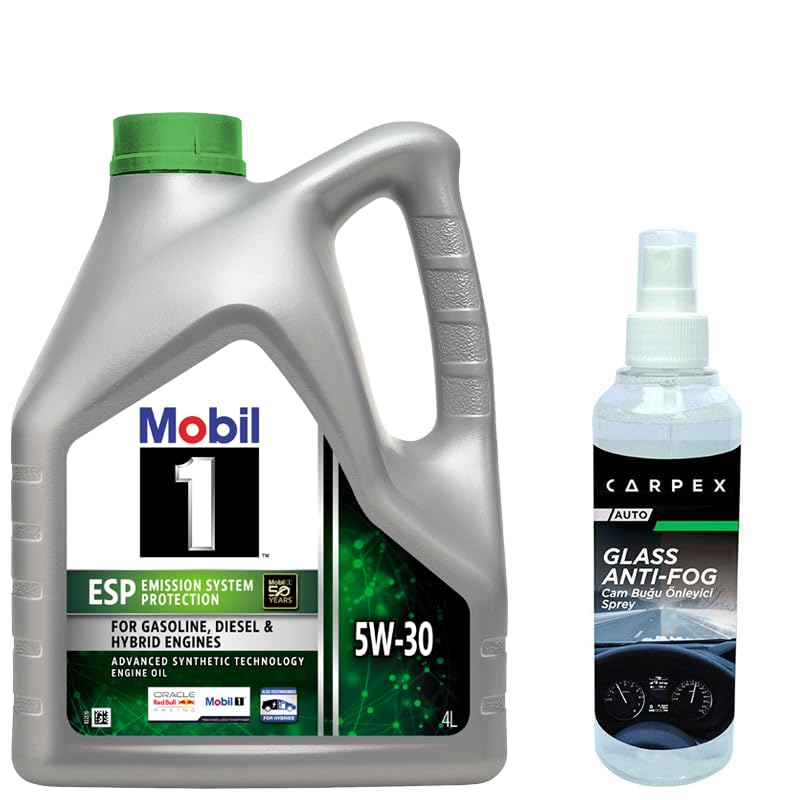 Mobil 1 Esp 5W30 Motor Yağı 4 L + 22250 Carpex Buğu Önleyici