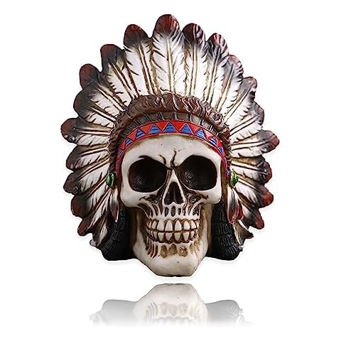 SUEHOZA Skull Decor Resin Statue Figure Cover