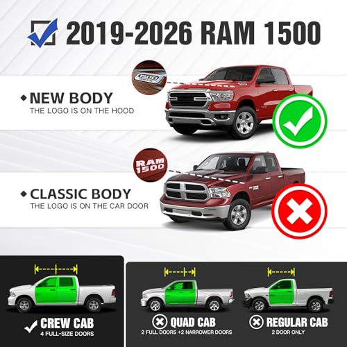 Estribos Running Boards para Dodge Ram 1500 2019-2026 miniatura 2