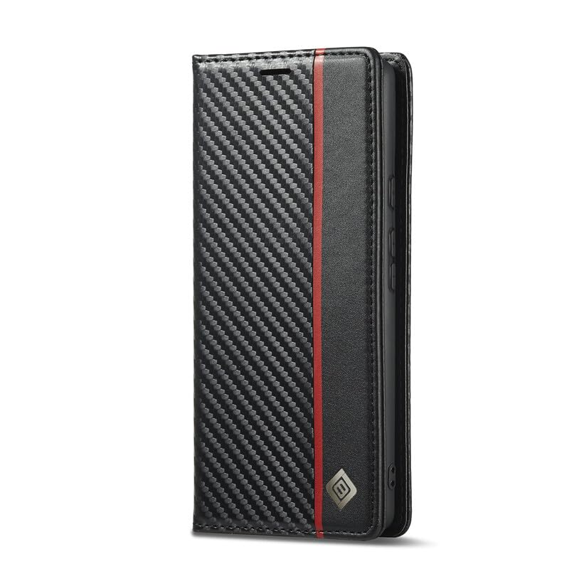 Étui compatible Google Pixel 7 Pro noir protection magnétique à rabat cuir