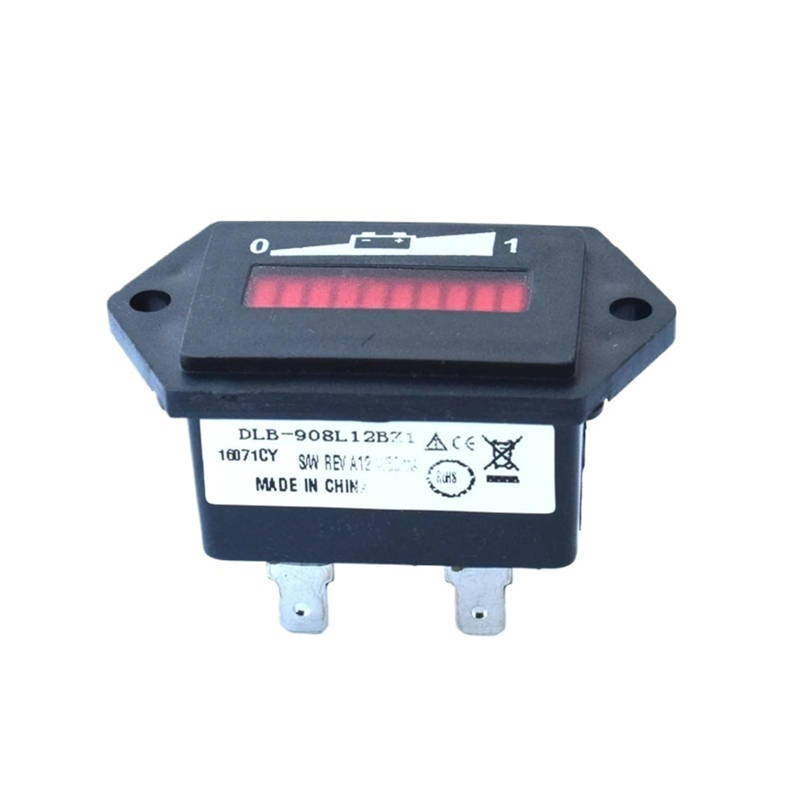 Wskaźnik baterii LED 12 V, wskaźnik naładowania, monitor stanu rozładowania, wskaźnik baterii do wózków golfowych do pojazdów elektrycznych