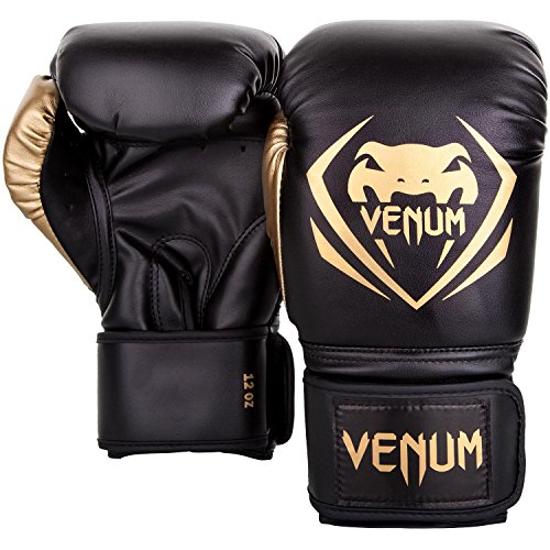 Venum Contender Boxing Gloves - Black/Gold - 14-Ounce #TOP1