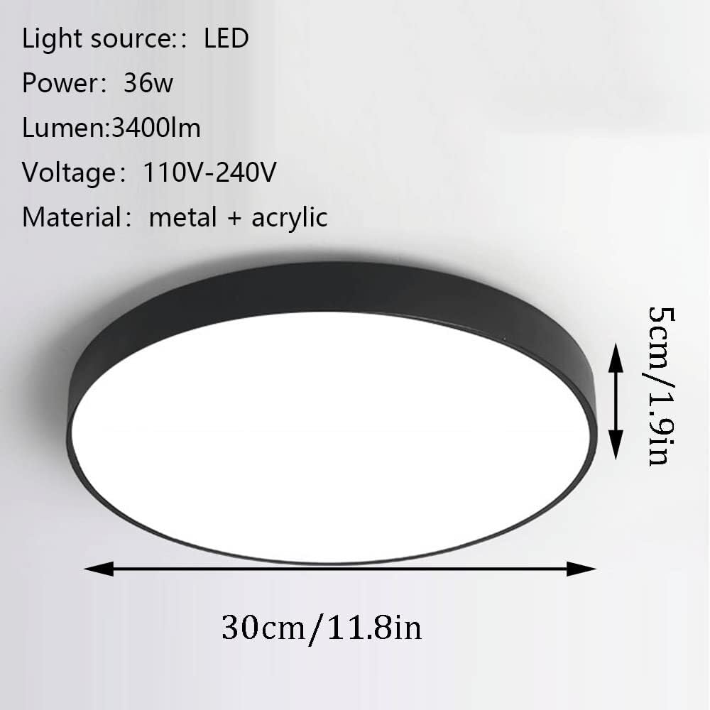 Générique Trójkolorowa przemysłowa lampa sufitowa o zmiennej intensywności bardzo cienki panel świetlny z kutego żelaza kolorowa metalowa lampa sufitowa do sypialni pokoju dziecięcego ganek przedpokój