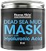 Dead Sea Mud Mask Infused With Hyaluronic Acid, 8oz — Exfoliate, Cleanse And Detoxify Your Skin | Reduces Pores, Breakouts and Wrinkles | Repairs Signs of Aging Naturally | Suitable For All Skin Types