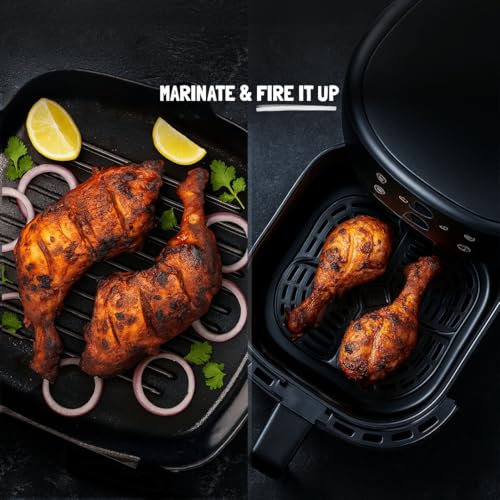 Image of KILRR Chicken Marination Masala - Shawarma ji ka Beta | Pack of 4 (Marinates 250g Chicken per Pack) | 1- Min Killer Marinade Masala for Tikka, Shwarama Chicken | Just Add Water & Oil | No Preservatives or Additives
