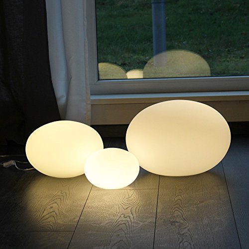 s.LUCE Sitter S Opalglas Tischleuchte Ø 20cm Weiss Tischlampe Kugelleuchte Glasleuchte Nachttischlampe