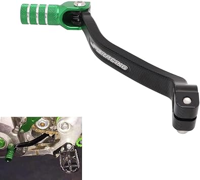 AnXin Motorcycle Gear Shifter Pedal Shift Lever Arm CNC for KX250F 2009-2020 KX250 2019-2023 KX250X 2021-2023 Dirt Bike Green
