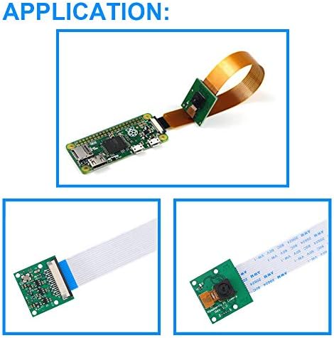 Youmile 6PCS Flexible Ribbon Cable FFC Cable 15 Pin 1.0mm Pitch 15cm/5.9inch for Raspberry Pi Camera with 2PCS Ribbon Cable 15 Pin to 22 Pin 15cm/5.9inch for Raspberry Pi Zero