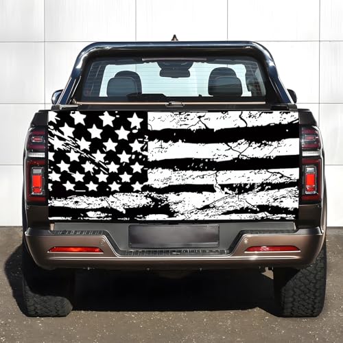 Image of Truck Tailgate Wraps Decal - 66x23.6 in America Flag Decal Graphics Tailgate Decals for Trucks, Tailgate Wraps for Trucks,Truck Tailgate Graphics - Tailgate Decal-29