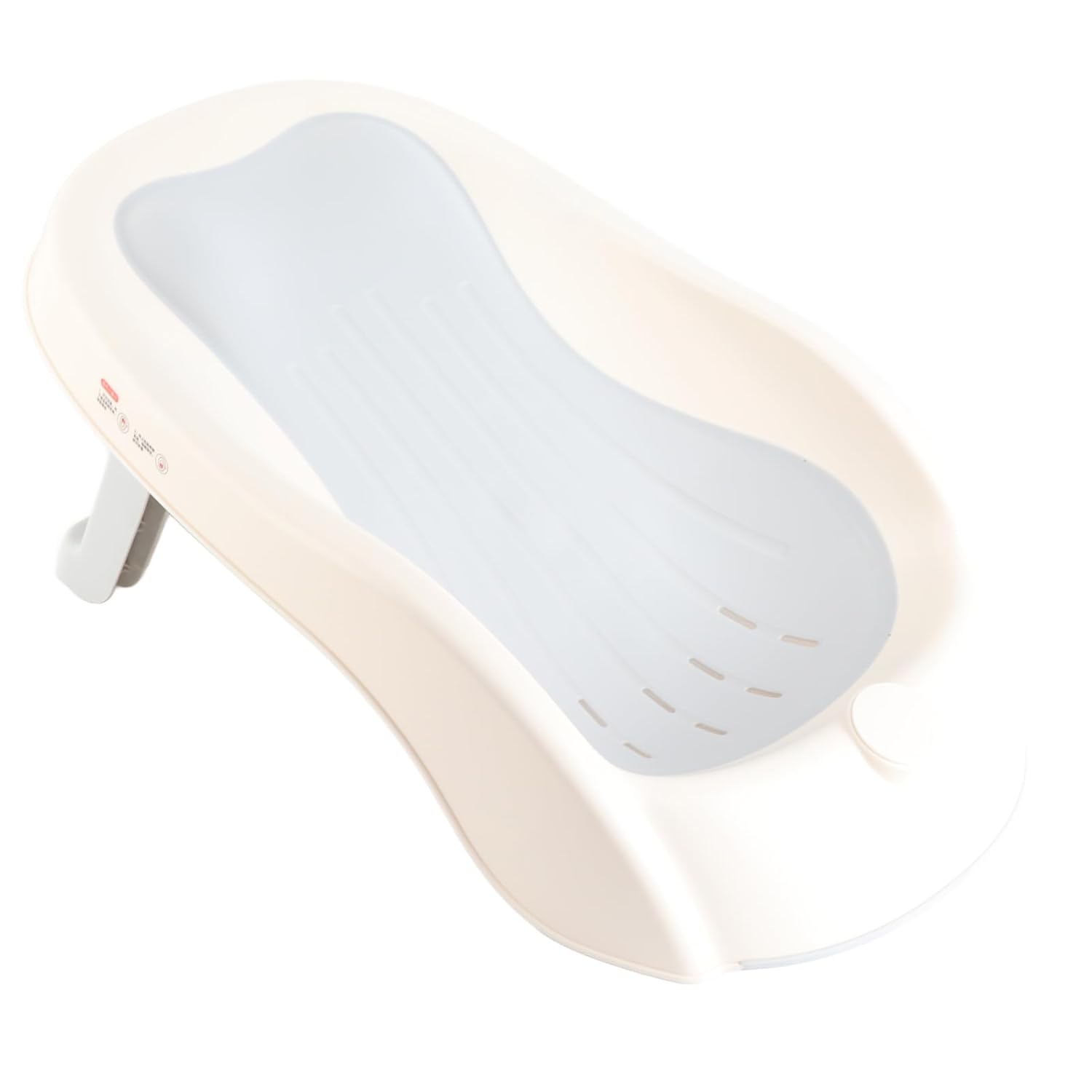 FILFEEL Angle Bath Support Nonslip Bathtub for Newborns, Portable and Safe Gray Bathtub Accessory (Pink)