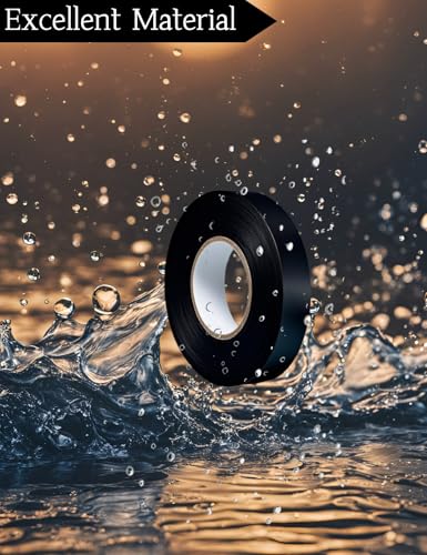 Image of 5 Pack Electrical Tape,3 /5-inch by 60-ft 600V PVC Rubber Based Glue High Sticky Universal Adhesive Tape for All Weather in Family DIY Maintenance Electrical Automobiles and Equipment