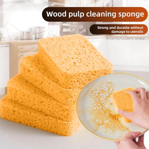 Image of 36 - Pack Non-Scratch Scrub Sponges - Sponge for Dishes and Washing Dishes, Cleaning Tools for Kitchen Home and More（Yellow）