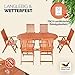Casaria® Gartenmöbel Set inkl. Abdeckplane Holz 6 Stühle mit Tisch Wetterfest FSC®-Zertifiziert Schirmständer Armlehnen Klappstühle Garten Terrasse 7-TLG. Eukalyptus