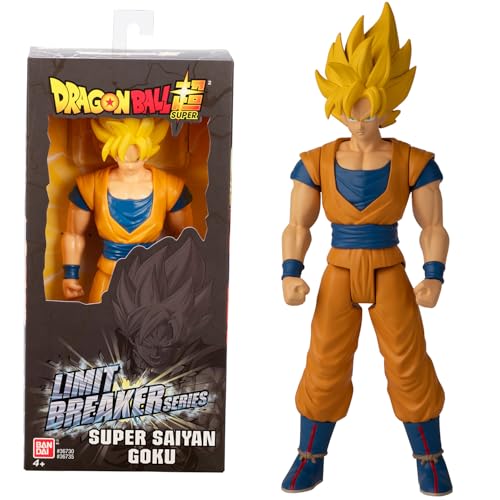 Dragon Ball Super Bandai Action figure gigante Limit Breaker da 30 cm - Super Saiyan Goku - Licenza Ufficiale Dragon Ball - Giocattolo per bambini 4 anni e + - 36735