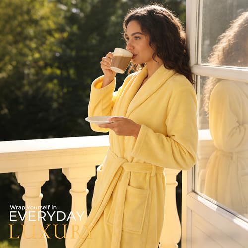 Image of HEARTNICE Womens Fleece Robes, Soft Plush Long Bathrobe, Thick Kimono Robes for Womens, Warm House Coat