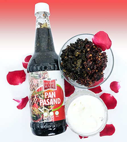 Image of RK Home Made Natural Syrup Pan Pasand Syrup | Concentrated Syrup & Squash | 750ml | Gluten-Free, 100% Vegan & Low Fat | Perfect Drink for Parties, Picnics & Road Trips