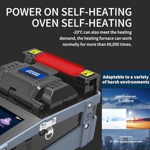 Image of New Model Fiber Optical SM MM Fusion Splicer Six Motor Core Alignment Fiber Splicing 6S Heating 15S Integrate VFL & OPM