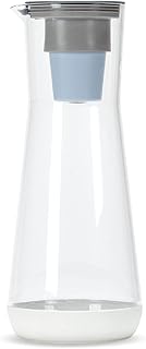 Hydros Water Filter Pitcher, 40 oz Slim Design, Patented Fast Flo Tech, Dishwasher Safe, Fills in Just 40 Seconds, BPA Fre...