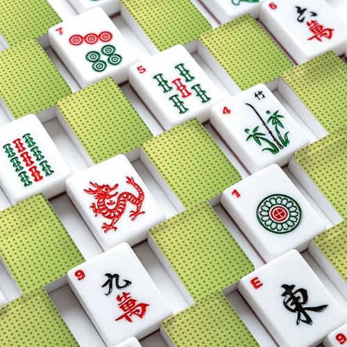American Mahjong Set con 166 Fichas Acrílicas y Accesorios miniatura 4