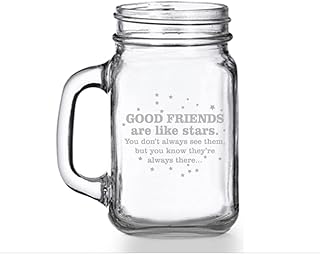 Good Friends Are Like Stars Mason Jar Mug