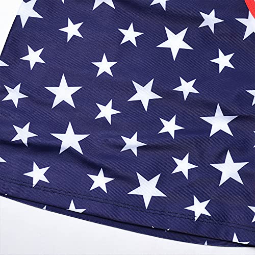 QPANCY 4th July Swimsuits for Girls American Flag Bathing Suits Kids Beach Outfit4