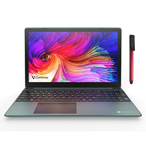 Image of Gateway 15.6 inch FHD Ultra Slim Laptop Computer, Intel Quad-Core i5 1035G1 up to 3.6GHz (Beat i7-8565U), 16GB DDR4 RAM, 256GB SSD, Fingerprint Scanner, HDMI, Windows 10, BROAGE 64GB Flash Drive, Green