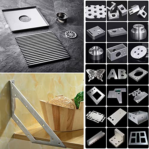 Image of 4 Pack 6061 Aluminum Sheet Metal 3x12x1 /8 Inch Flat Plain Thin Aluminum Plate Covered with Protective Film, Finely Polished and Deburred, Aluminum Metal Plate for Crafting, lndustry