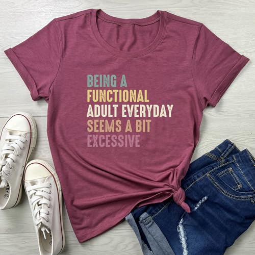 LOOKFACE Women Being A Graphic Tees Cute Tops2