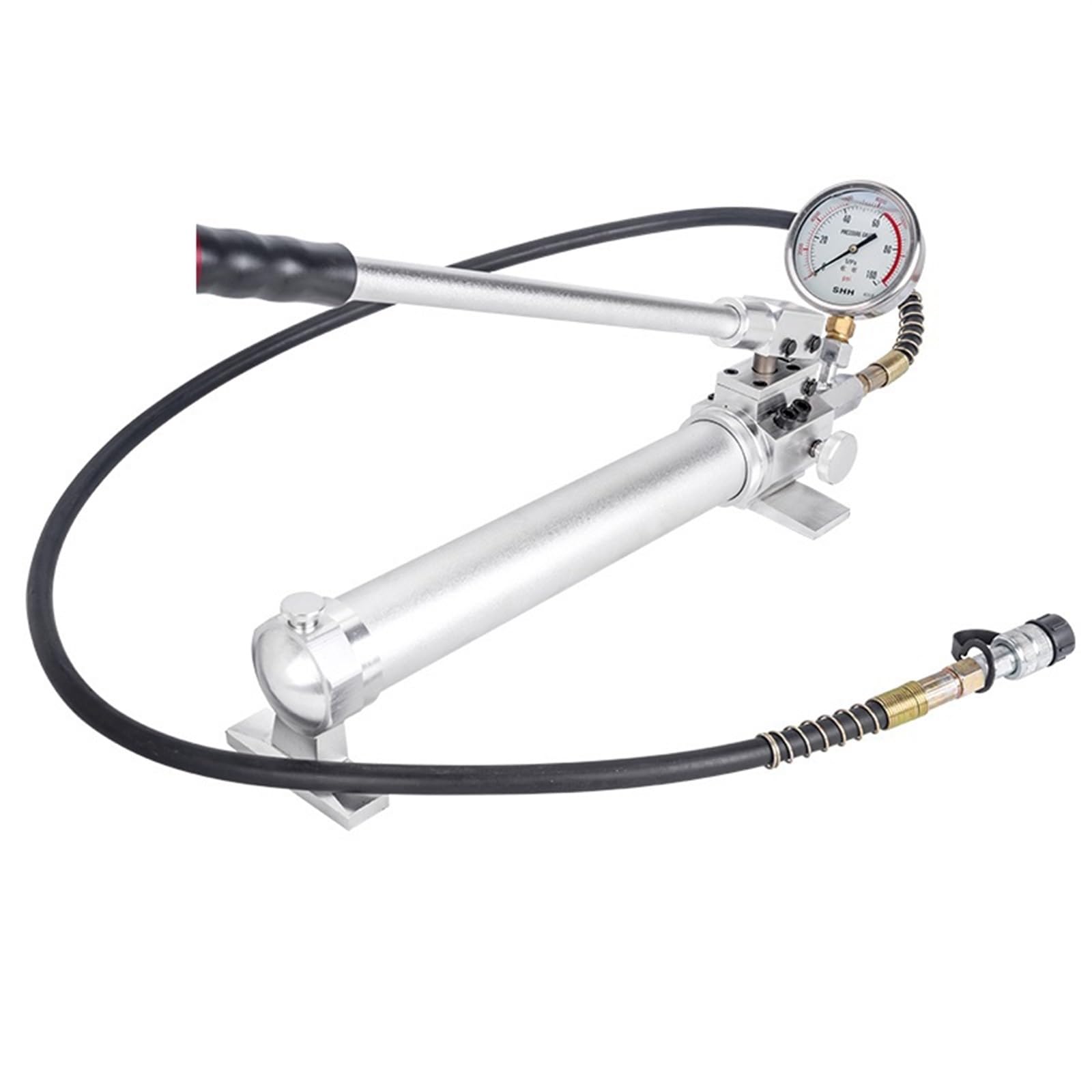 AYCDL Manual Hydraulic Pump High Pressure Portable Station for Industrial Automotive Repair and Maintenance,Cp-700 Aluminum Alloy+meter
