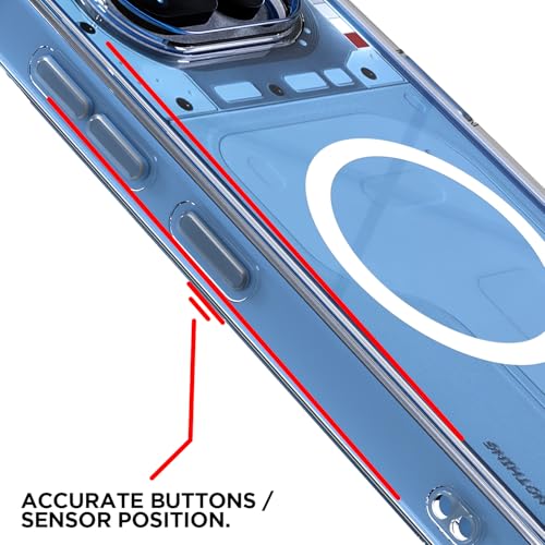 Image of Amazon Basics Back Cover for Nothing Phone 4a 5G Mag-Safe Shockproof PC + TPU Protective Case Magnetic Support Bumper Case (Transparent Mag-Safe)