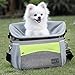 Petsfit Dog Bike Basket, Dog Booster Car Seat, Dog Car Seat for Small Dogs/Cats/Puppies with Safety Rope/Reflective Strips/Two side storage pockets