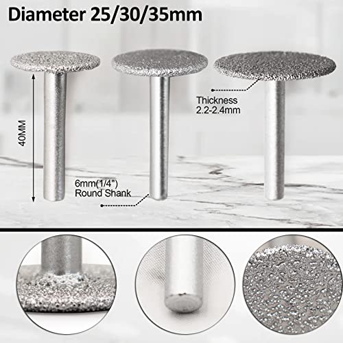 Kit de brocas diamantadas para azulejo 16 piezas miniatura 6