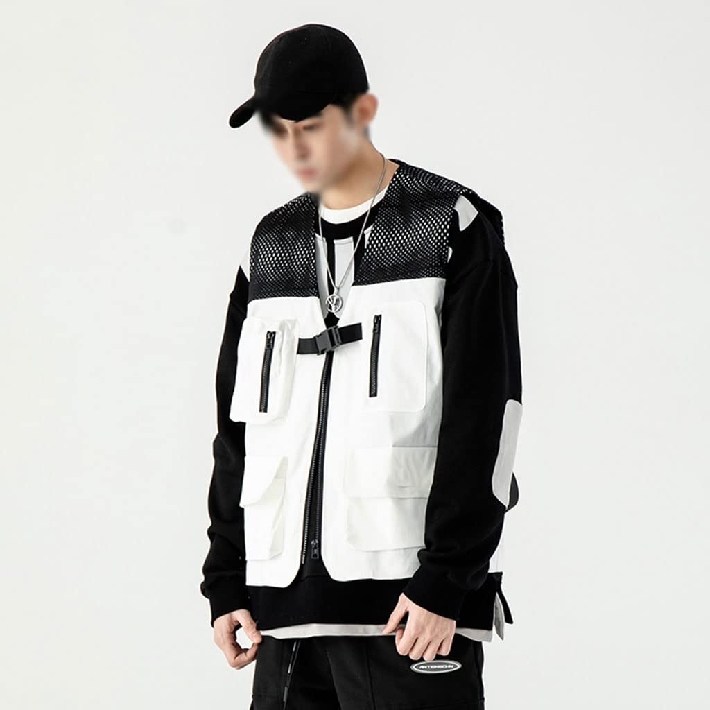 Veste extérieure sans Manches Hommes Multi-Poche Gilet Vest de Plein air Veste de Pêche Camping Voyage Voyage Vêtements de Vêtements Vêtements Léger Respirant randonnée, Voyage, Plage, Loisirs