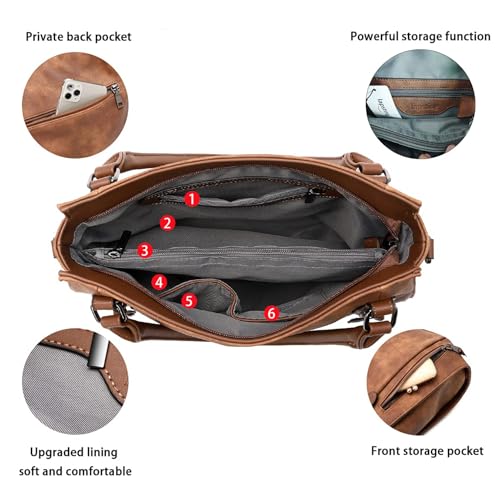 Hobo Bags for Women Handbags Purses Ladies Shoulder Bag Designer Boho Crossbody Bags Vegan Leather - Image 6