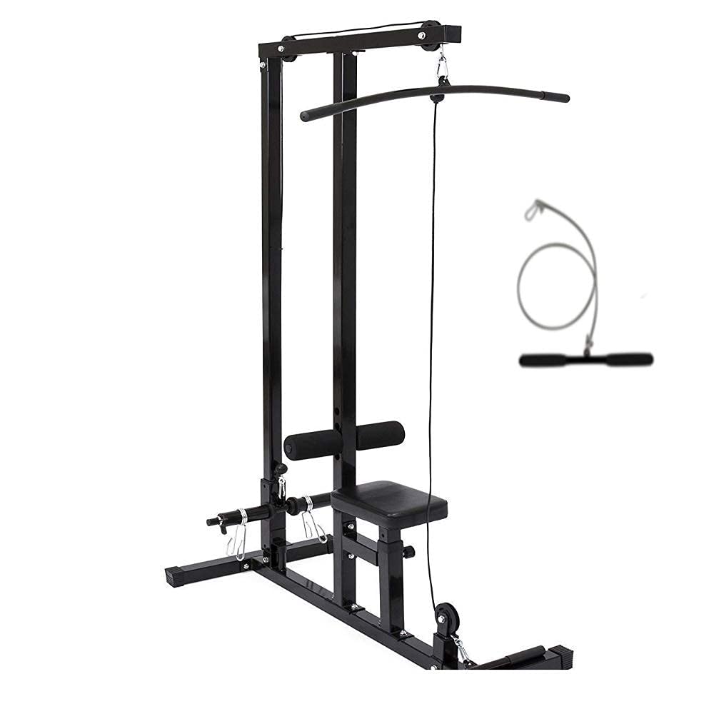 VAISHNAVI FITNESS LAT Pull Down Machine | Home Gym Exercise Equipment for Full Upper Body Workout | Adjustable Seat | Max Load 120 kg (Black).-image-27