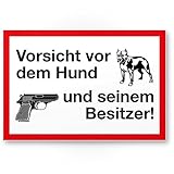 VIELSEITIGE VERWENDUNG INNEN & AUßEN: Egal ob an der Tür, Wand, Hausmauer, Garagentor oder Pfosten - dieses Schild können Sie überall montieren. Stabiles Kunststoff-Material und hochwertiger Offset-Druck sorgen für Witterungs- und UV-Beständigkeit!