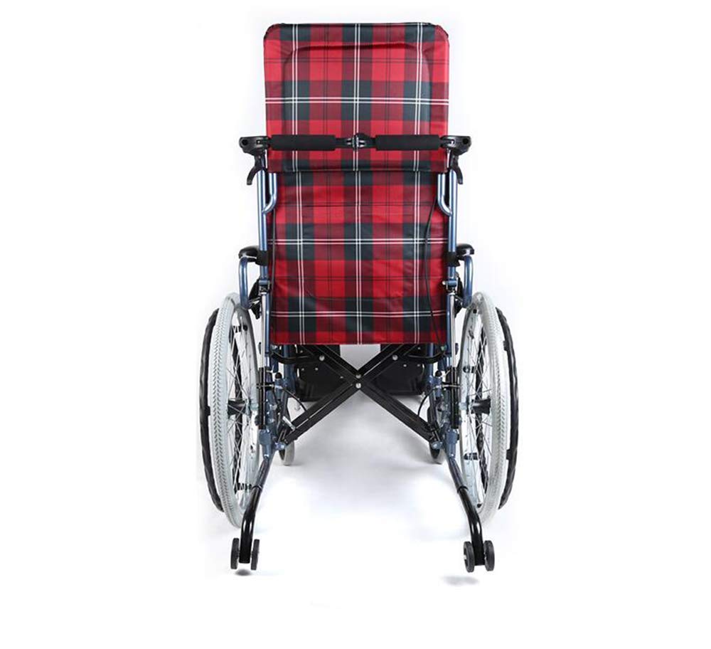 Wheelchair, Wózki inwalidzkie rekreacyjne 23 kg luksusowe siedzisko ergonomiczne składane przenośne wygodne regulowane podłokietniki nogi 100 kg nośność 45 x 46 cm szerokość siedziska