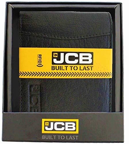Preisvergleich Produktbild RFID Elegante Leder Brieftasche männlich RFID JCB53 (Schwarz)