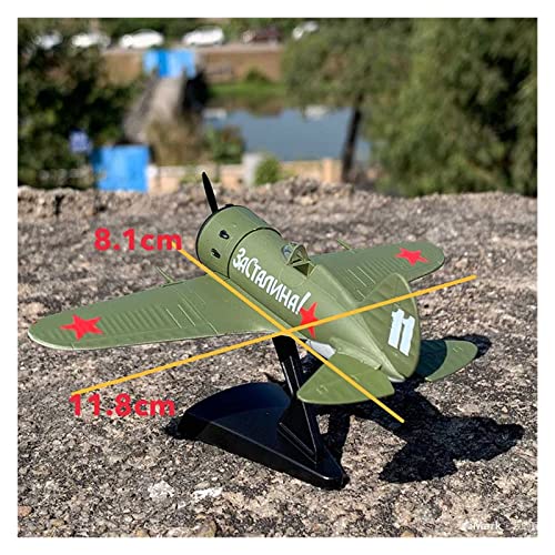 Modelo de avión I-16 Polikarpov réplica metálica coleccionable Planetoy 3