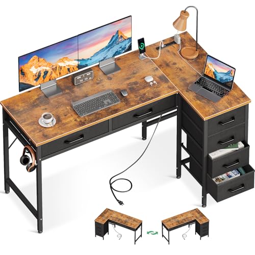 Amazon | AODK L字デスク パソコンデスク デスク ゲーミングデスク