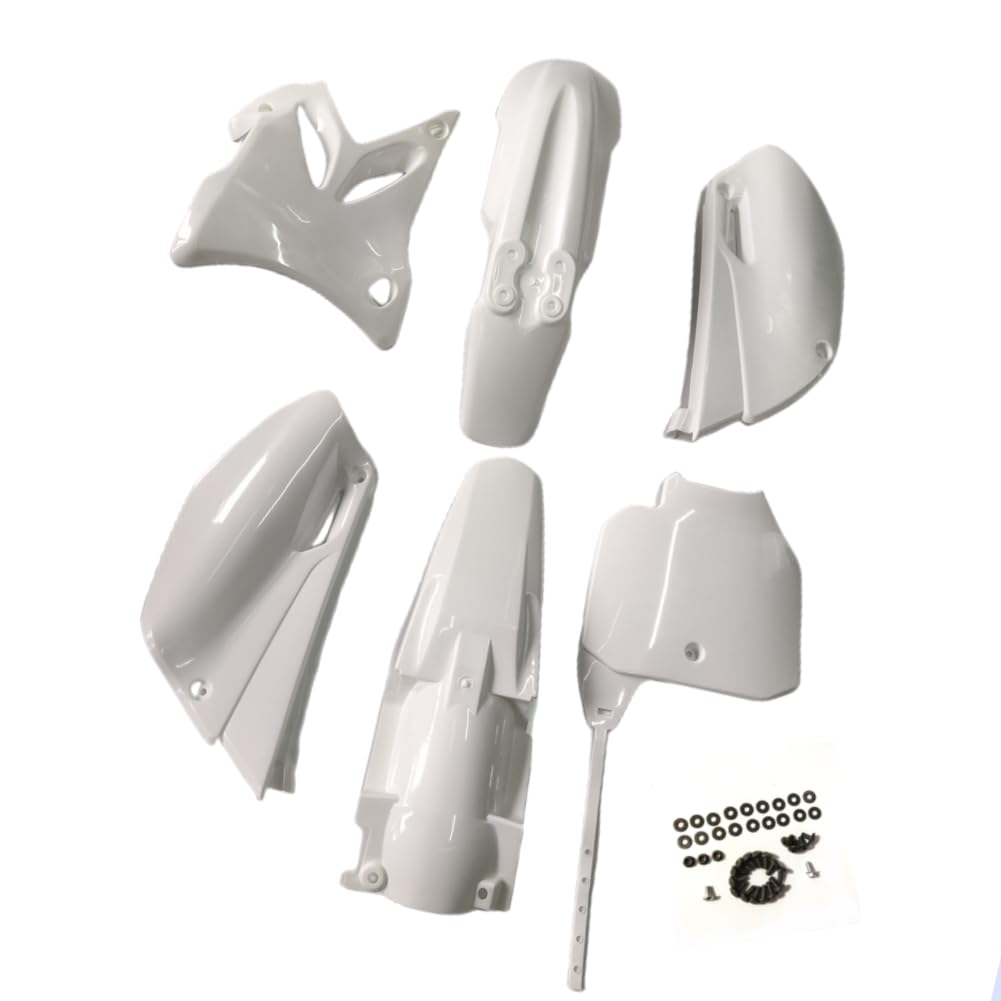 hongyu YZ85 White Plastic Body Fender Kit for YAMAHA YZ85 2002-2014 Pit Dirt Bikes Including Mounting Screw