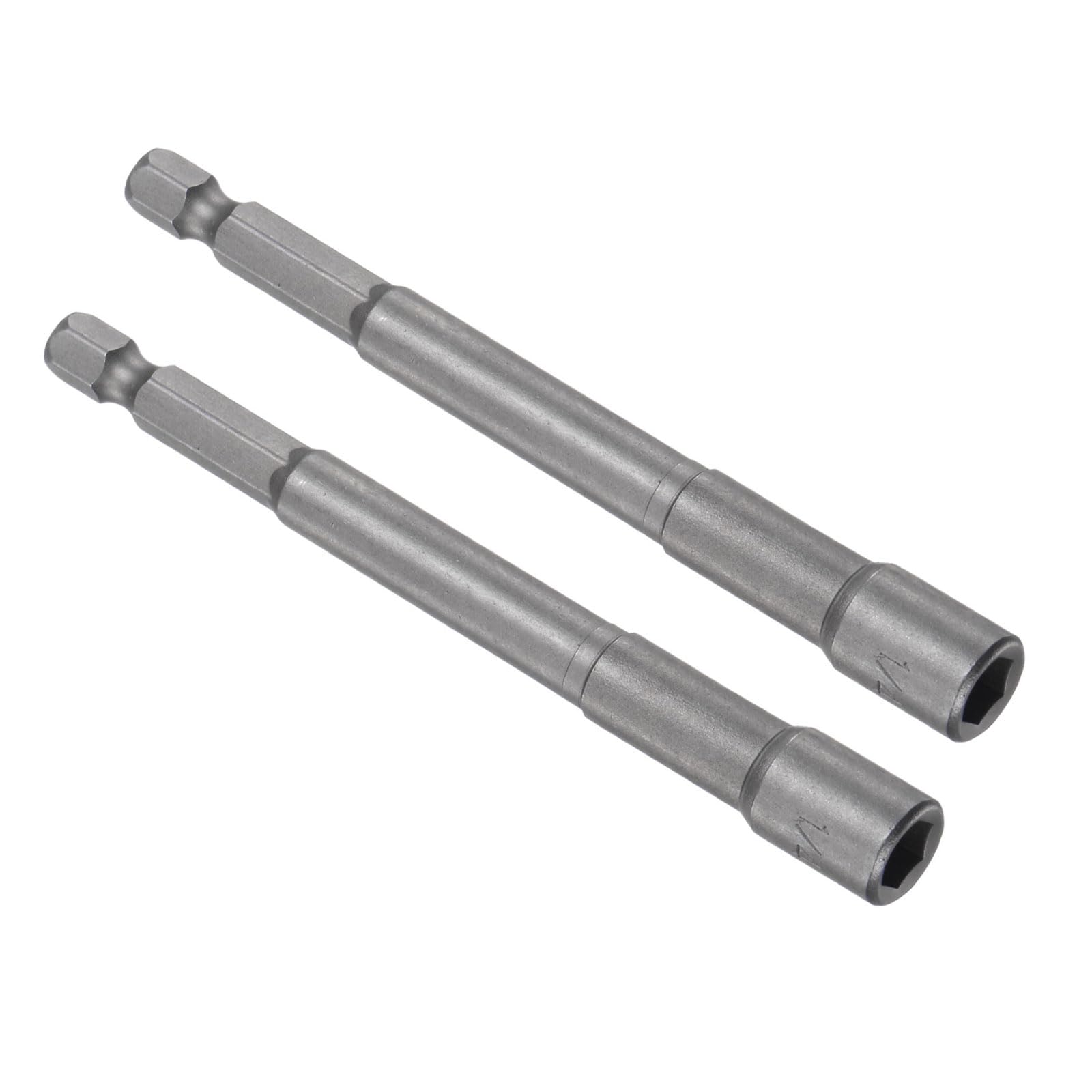 CoCud Quick-Change Nut Setter Driver Bit, 1/4-inch SAE 100mm Length 1/4" Shank