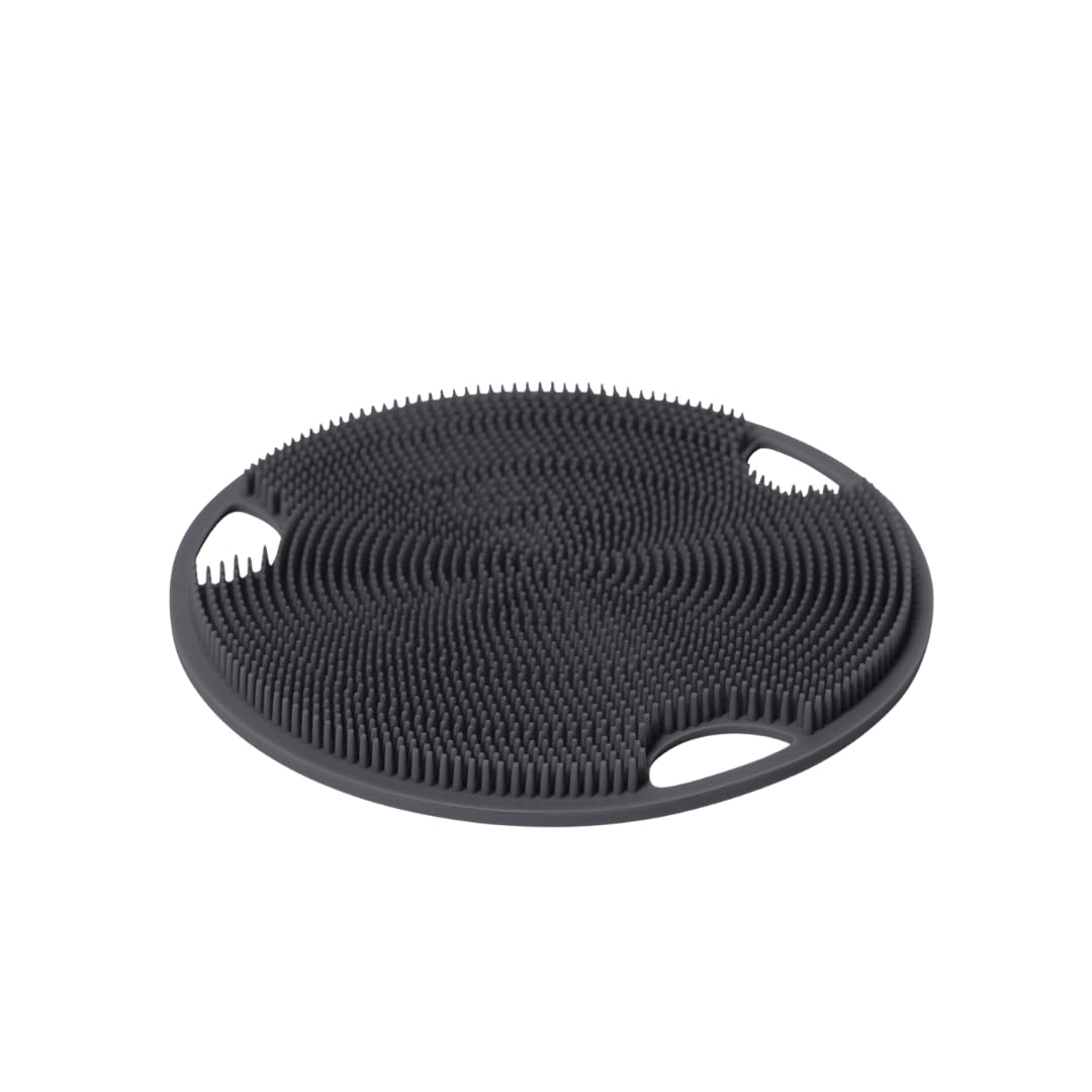 Boie USA Flat Body Scrubber - Hygienic, Exfoliating Loofah Alternative - Feels Like Silicone Scrubber Gentle on Sensitive Skin, Hypoallergenic, BPA- &