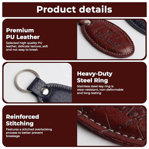 Image of Signature Croco Leather Finish Keychain for Men & Women | Durable Metal Key Holder for Car and Bike Keys | Elegant Everyday Accessory