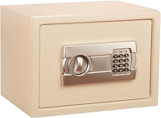 Small Hotel Safe, Desk Drawer Safety Deposit Box Hidden Steel Locker for Home Office Hotel Business Storage Cash Jewelry