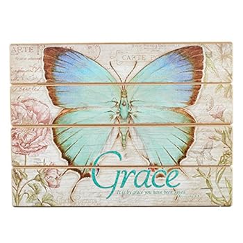 Misc. Plaque Wall Wood Butterfly Grace E Book