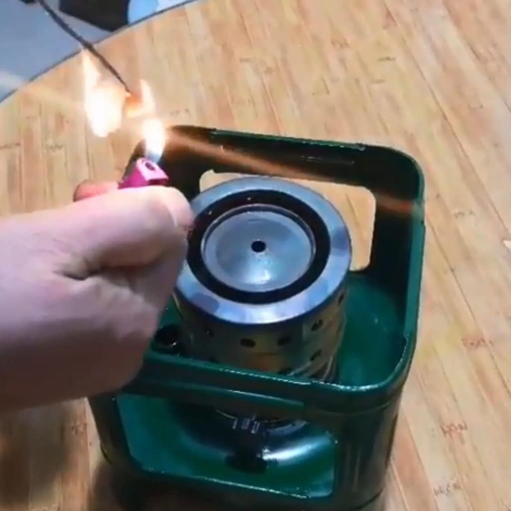 review Indoor/Outdoor Square Kerosene Heater Portable Efficient Camping Stove for Heating Compact Space Heater for Heating Cooking Boiling Water