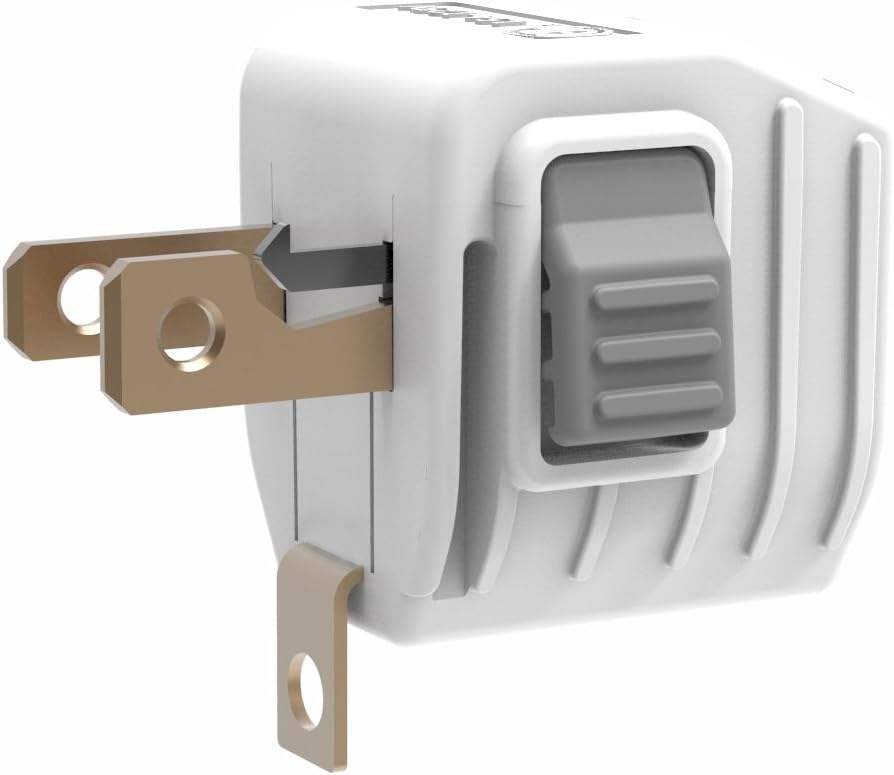 lock & secure any plug / cable / cord / charger into your outlet! Locking wall adapter for electrical outlets. Baby proof, extension cords, critical appliances, pet/child safety