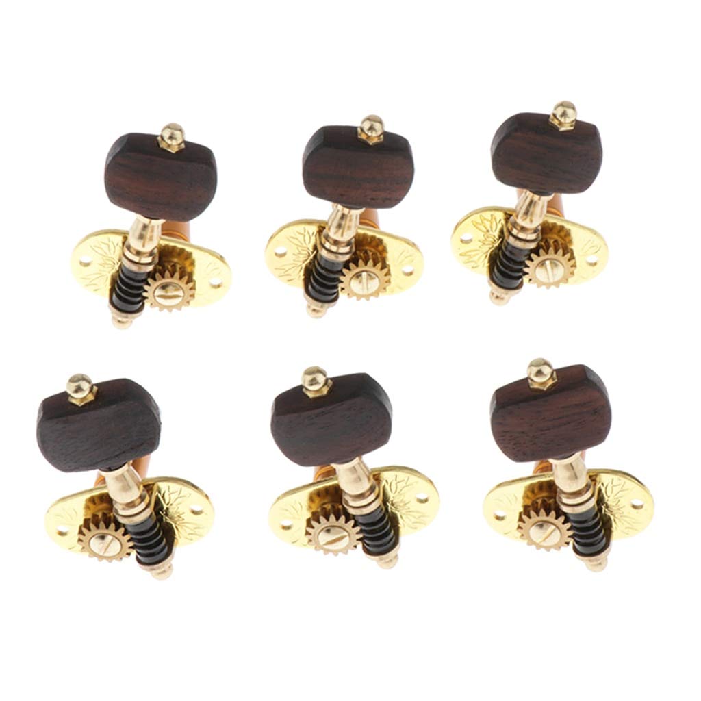 Guitar Parts 1 Pack Zinc Alloy Tuning Pegs Machine 3R3L Replacement for Classical Acoustic Guitar Parts